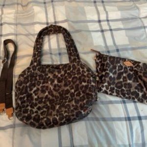 MZ Wallace Leopard Medium Sutton Bag